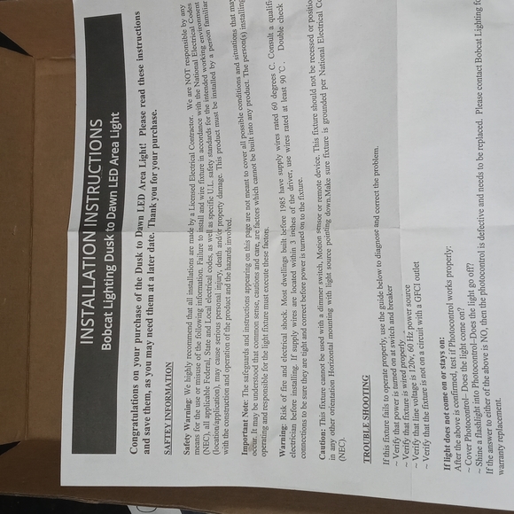 Bobcat Lighting LED Area Light - Picture 5 of 6